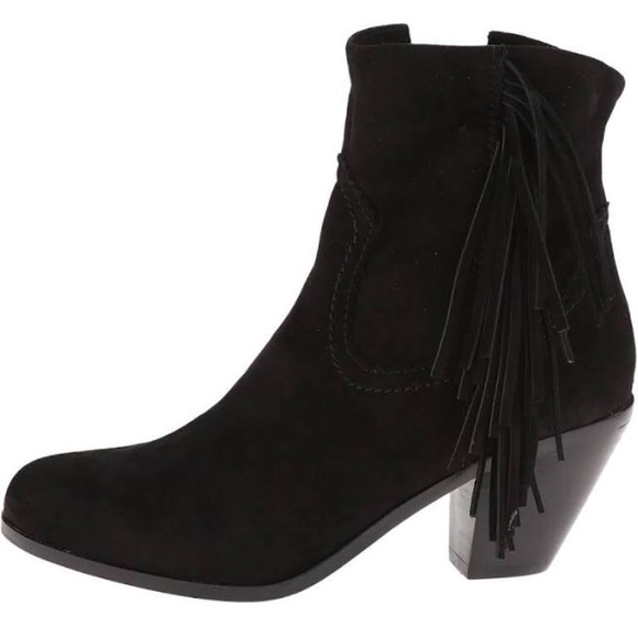 Sam Edelman Shoes - Sam Edelman | Louie Fringe Black Suede Boots